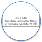 Alabama Notary Seals